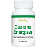 Produktbild von Vitality Nutritionals Guarana Energizer Kapseln vegan ohne Zusatzstoffe