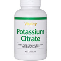 Produktbild von Vitality Nutritionals Kaliumcitrat 1000 mg Kapseln vegan glutenfrei laktosefrei ohne Zusatzstoffe
