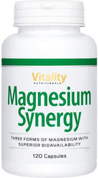 Vitality Nutritionals Magnesium Synergy Komplex Glycinat Malat & Citrat Kapseln vegan 120 Stück – Bild 1 von 1
