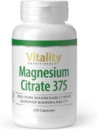 Vitality Nutritionals Magnesiumcitrat 375 mg Kapseln vegan glutenfrei laktosefrei – Bild 1 von 1