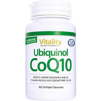 Produktbild von Vitality Nutritionals Ubiquinol CoQ10 100 mg Kapseln 60 Stück