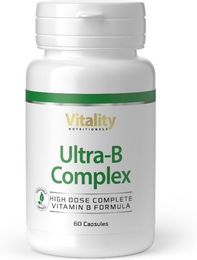 Vitality Nutritionals Ultra B Complex Kapseln vegan laktosefrei ohne Zusatzstoffe – Bild 1 von 1
