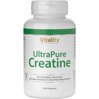 Produktbild von Vitality Nutritionals Ultrapure Creatine Creapure Kapseln vegan glutenfrei laktosefrei