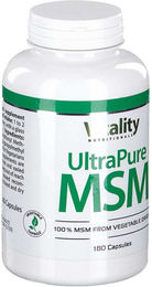 Vitality Nutritionals UltraPure MSM Schwefel Kapseln vegan ohne Zusatzstoffe 180 Stück – Bild 1 von 1
