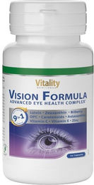 Vitality Nutritionals Vision Formula Vitamin-Kombination Kapseln vegan laktosefrei 60 Stück – Bild 1 von 1
