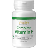 Produktbild von Vitality Nutritionals Vitamin E Kapseln vegan