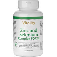 Produktbild von Vitality Nutritionals Zinc and Selenium Complex FORTE Zink Biotin Selen Kapseln