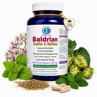 Produktbild von VitalLeben Baldrian Hopfen Melisse Kapseln 360 Stück ohne Zusatzstoffe laktosefrei und glutenfrei