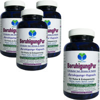 Produktbild von VitalLeben Beruhigung Pur Kräuter-Kapseln mit Baldrian, Hopfen, Melisse, Lavendel, Johanniskraut und Passionsblume, 720 Kapseln, glutenfrei und laktosefrei