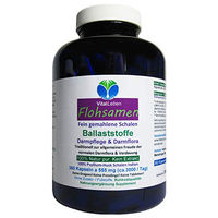 Produktbild von VitalLeben Flohsamenschalen Kapseln mit Psyllium Ballaststoffen laktosefrei und glutenfrei 360 Stück