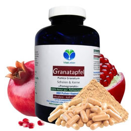 VitalLeben Granatapfel Kapseln vegan ohne Zusatzstoffe 360 Stück – Bild 1 von 3