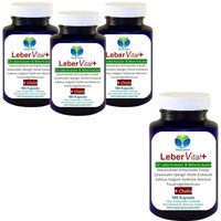 Produktbild von VitalLeben Leber Vital Komplex Kapseln mit 12 Kräutern, Bitterstoffen, Löwenzahn, Artischocke, Mariendistel und Cholin ohne Zusatzstoffe 720 Kapseln