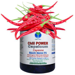 VitalLeben Red Chili Fat-Burner mit Capsaicin Kapseln 360 Stück vegetarisch ohne Zusatzstoffe – Bild 1 von 2