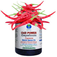 Produktbild von VitalLeben Red Chili Fat-Burner mit Capsaicin Kapseln 360 Stück vegetarisch ohne Zusatzstoffe