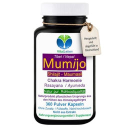 VitalLeben Shilajit Mumijo Kapseln mit Fulvinsäure und Huminsäure ohne Zusatzstoffe 360 Stück – Bild 1 von 5