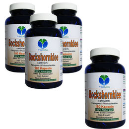 VitalLife Bockshornklee Kapseln 720 Stück ohne Zusatzstoffe glutenfrei und laktosefrei – Bild 1 von 3