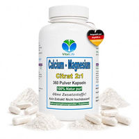 Produktbild von VitalLife Calciumcitrat und Magnesiumcitrat 2:1 Komplex Kapseln ohne Zusatzstoffe 360 Stück