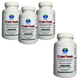 VitalLife Leber Komplex mit 12 Leberkräutern und Bitterstoffen 720 Kapseln ohne Zusatzstoffe – Bild 1 von 3