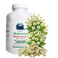 Produktbild von VitalLife Mutterkraut Kapseln ohne Zusatzstoffe 360 Stück