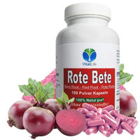 Produktbild von VitalLife Rote Bete Kapseln mit reinem Wurzelpulver 180 Stück glutenfrei laktosefrei ohne Zusatzstoffe