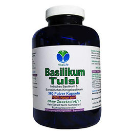 VitalLife Tulsi Basilikum Kapseln 360 Stück ohne Zusatzstoffe vegetarisch glutenfrei laktosefrei – Bild 1 von 2