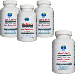 VitalLife Weißdorn 720 Kapseln mit Blättern Blüten und Beeren ohne Zusatzstoffe 720 mg 720 Kapseln – Bild 1 von 1