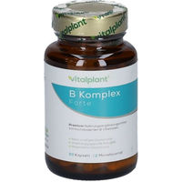 Produktbild von Vitalplant Vitamin B Komplex Forte Kapseln vegan 60 Stück