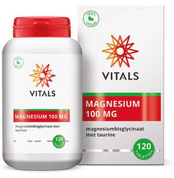 Vitals Magnesiumbisglycinat 100 mg mit Taurin 120 Tabletten vegan für Sportler – Bild 1 von 2