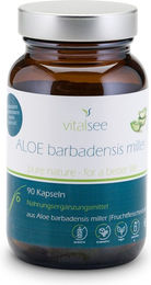 Vitalsee Aloe barbadensis miller Extrakt Kapseln vegan glutenfrei laktosefrei 90 Stück – Bild 1 von 2
