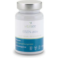 Produktbild von Vitalsee EISEN aktiv - 60 vegane Kapseln mit Eisenbisglycinat - glutenfrei und laktosefrei