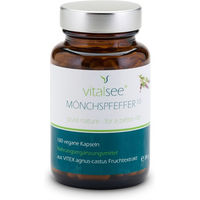Produktbild von Vitalsee Mönchspfeffer 180 vegane Kapseln glutenfrei und laktosefrei