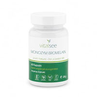 Produktbild von Vitalsee Monozym Bromelain vegetarische Kapseln 60 Stück