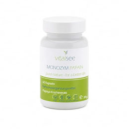 Vitalsee MONOZYM PAPAIN Papain Kapseln pflanzlicher Ursprung ohne Zusatzstoffe 60 Kapseln – Bild 1 von 1
