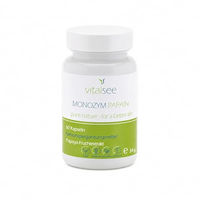 Produktbild von Vitalsee MONOZYM PAPAIN Papain Kapseln pflanzlicher Ursprung ohne Zusatzstoffe 60 Kapseln