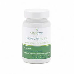 Vitalsee MONOZYM RUTIN pflanzliches Flavonoid vegetarische magensaftresistente Kapseln 60 Stück – Bild 1 von 1