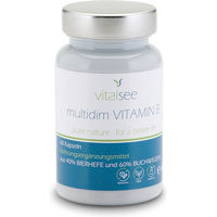 Produktbild von Vitalsee multidim Vitamin B Komplex Kapseln vegan glutenfrei laktosefrei 60 Stück