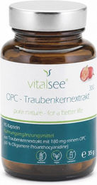 Vitalsee OPC Traubenkernextrakt 300 – 90 vegane Kapseln – glutenfrei und laktosefrei – Bild 1 von 2
