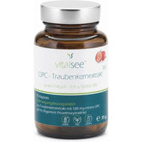 Produktbild von Vitalsee OPC Traubenkernextrakt 300 – 90 vegane Kapseln – glutenfrei und laktosefrei
