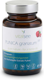 Vitalsee PUNICA granatum 300 Extrakt – 90 vegane Kapseln – Granatapfel-Extrakt – glutenfrei und laktosefrei – Bild 1 von 2
