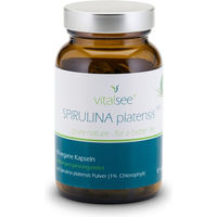 Produktbild von Vitalsee Spirulina platensis Mikroalgen Kapseln vegan glutenfrei laktosefrei 90 Stück