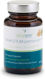 Vitalsee Tanacetum Parthenium Extrakt 90 vegane Kapseln glutenfrei und laktosefrei – Bild 1 von 2