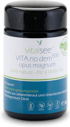 Vitalsee VITA.no.dem 500 opus magnum Kräuter-Komplex mit Griechischem Bergtee und Hypericum perforatum – 60 vegane Kapseln – glutenfrei und laktosefrei – Bild 1 von 2