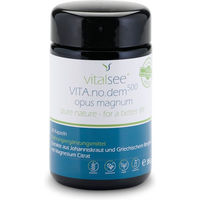 Produktbild von Vitalsee VITA.no.dem 500 opus magnum Kräuter-Komplex mit Griechischem Bergtee und Hypericum perforatum – 60 vegane Kapseln – glutenfrei und laktosefrei