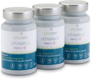 Vitalsee Vitamin C Ester-C Kapseln Vegan Glutenfrei Laktosefrei 180 Stück – Bild 1 von 2