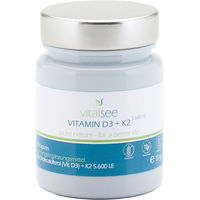 Produktbild von Vitalsee Vitamin D3 + K2 Kapseln mit 5600 IE und 75 µg glutenfrei und laktosefrei