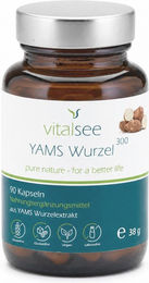 Vitalsee Yamswurzel Extrakt 300 mg - 90 vegane Kapseln - glutenfrei und laktosefrei – Bild 1 von 2