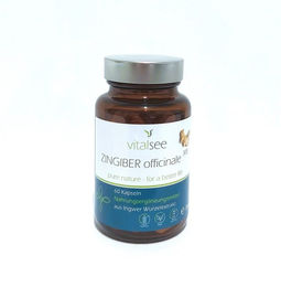 Vitalsee Zingiber officinale 300 Extrakt Kapseln 60 Stück vegan ohne Zusatzstoffe – Bild 1 von 1