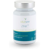 Produktbild von Vitalsee Zink 30 Zinkbisglycinat Kapseln vegan glutenfrei laktosefrei 60 Stück