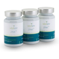 Produktbild von Vitalsee Zink Bisglycinat Kapseln Vegan Glutenfrei Laktosefrei 180 Stück