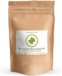 vitalundfitmit100 Bio schwarzer Maca-Extrakt 10:1 Kapseln 120 Stück – Bild 1 von 1